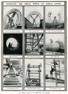 Rimozione della Grande Ruota a Earls Court, Londra da English Photographer