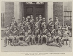 Rappresentanti della Honourable Artillery Company nei City Imperial Volunteers, il distaccamento montato in khaki