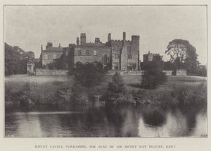 Castello di Ripley, Yorkshire, la residenza di Sir Henry Day Ingilby, Barone da English Photographer
