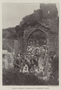 Pellegrinaggio cattolico romano al castello di Hastings da English Photographer