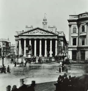 Royal Exchange, Threadneedle Street, Città di Londra, 1880 da English Photographer