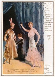 Royal Worcester Kidfitting Corsets. Pubblicità da English Photographer