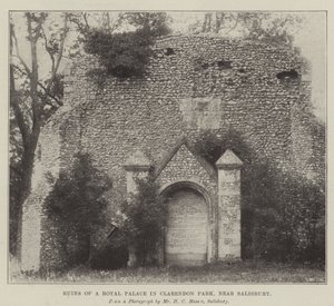 Rovine di un Palazzo Reale a Clarendon Park, vicino a Salisbury
