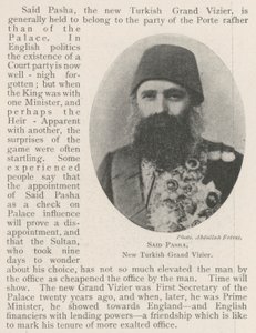 Said Pasha, nuovo Gran Visir turco