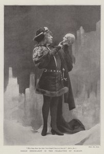 Sarah Bernhardt nel ruolo di Amleto da English Photographer