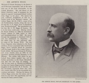 Sir Arthur Bigge, segretario privato della Regina