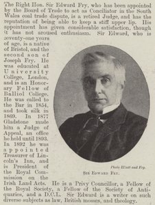 Sir Edward Fry da English Photographer