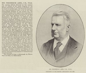Sir Frederick Abel, CB, FRS, presidente della British Association per il 1890 da English Photographer