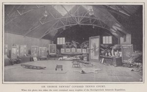 Campo da tennis coperto Sir George Newnes (foto b/n) da English Photographer