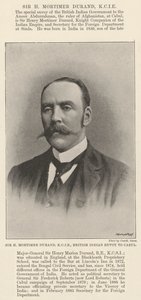 Sir H Mortimer Durand, KCIE, Inviato Britannico in India a Cabul da English Photographer