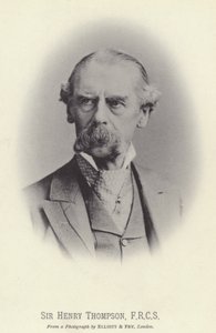 Sir Henry Thompson, FRCS (foto b/n)