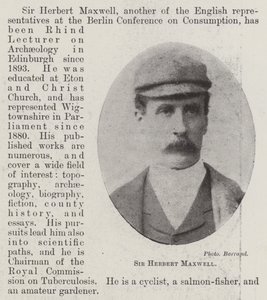 Sir Herbert Maxwell da English Photographer
