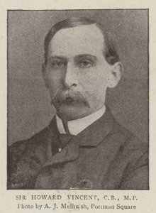 Sir Howard Vincent, CB, MP da English Photographer