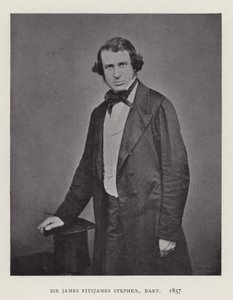 Sir James Fitzjames Stephen, Baronet, 1857 da English Photographer