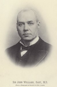 Sir John Williams, baronetto, MD (foto b/n)