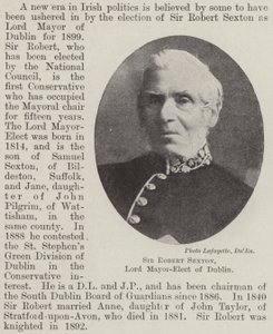 Sir Robert Sexton, Sindaco Eletto di Dublino da English Photographer