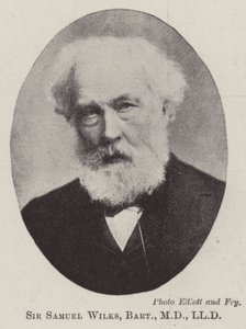 Sir Samuel Wilks, baronetto, MD, LLD da English Photographer