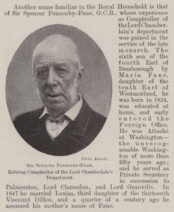 Sir Spencer Ponsonby-Fane, controllore in pensione del Dipartimento del Lord Ciambellano