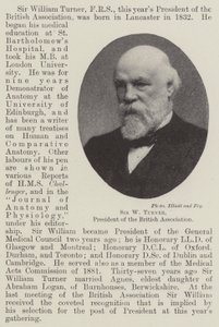 Sir W Turner, presidente della British Association