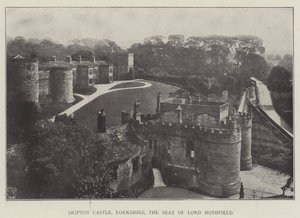 Castello di Skipton, Yorkshire, la residenza di Lord Hothfield da English Photographer