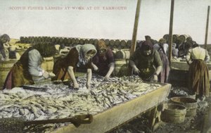 Smistamento del pescato, Great Yarmouth da English Photographer