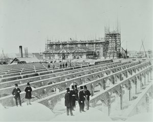 Southern Outfall Sewer, Crossness: operazioni di costruzione, 1865 da English Photographer