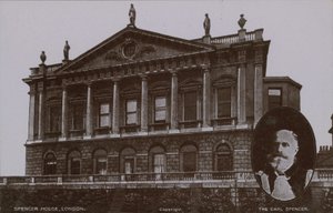 Spencer House, Londra con (inserto) Il Conte Spencer da English Photographer