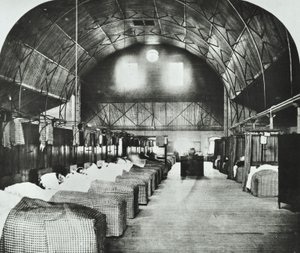 St Thomas Hospital: reparto temporaneo nel Surrey Gardens Music Hall, 1868 da English Photographer