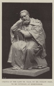 Statua del defunto Dr Dale, di Mr Onslow Ford, da svelare a Birmingham da English Photographer
