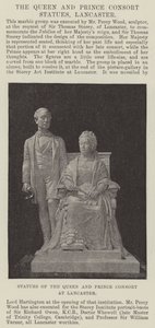 Statue della Regina e del Principe Consorte a Lancaster da English Photographer