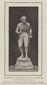 Statuetta di Mr Henry Irving come Mathias da English Photographer