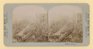 Stampa stereoscopica del Giubileo di Diamante della Regina Vittoria, 28 giugno 1897 da English Photographer