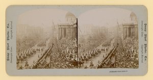 Stampa stereoscopica del Giubileo di Diamante della Regina Vittoria, 28 giugno 1897 da English Photographer