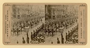 Stampa stereoscopica del Giubileo di Diamante della Regina Vittoria, 28 giugno 1897 da English Photographer