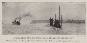 Prove di sottomarini e torpediniere a Stokes Bay da English Photographer
