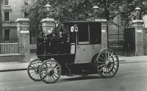 Taxi elettrici, 1897-1900 da English Photographer