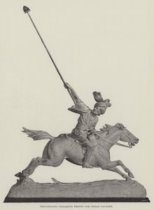 Trofeo della sfida di tent-pegging per la cavalleria indiana da English Photographer