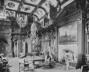 Sala dei banchetti, Knebworth da English Photographer