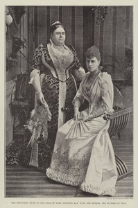 La fidanzata del Duca di York, la Principessa May, con sua madre, la Duchessa di Teck da English Photographer