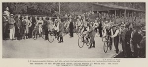La rottura del record di ciclismo di ventiquattro ore a Herne Hill, la partenza da English Photographer