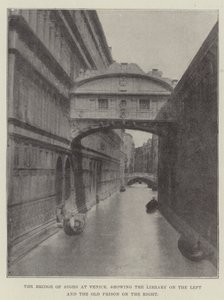 Il Ponte dei Sospiri a Venezia, con la Biblioteca a sinistra e la vecchia prigione a destra da English Photographer