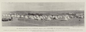 Il campo militare britannico a Estcourt, che viene rinforzato per il soccorso di Ladysmith