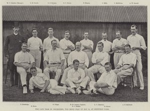 La squadra di cricket del Capo, che inizia a giocare il 21 maggio, a Sheffield Park
