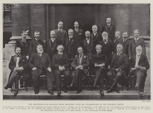 La conferenza dei primi ministri coloniali con Mr Chamberlain all