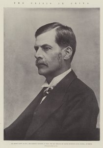 La crisi in Cina, Sir Ernest Satow, KCMG, ministro di Sua Maestà a Tokio, che potrebbe sostituire Sir Claude MacDonald, KCB, KCMG, a Pechino da English Photographer