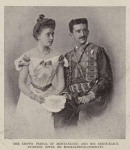 Il Principe Ereditario del Montenegro e la sua futura sposa, la Principessa Jutta di Mecklenburg-Strelitz da English Photographer