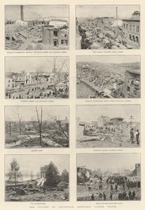 Il ciclone a Louisville, Kentucky, Stati Uniti