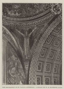 La decorazione della cattedrale di St Paul, un mosaico di W B Richmond, ARA