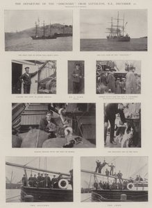 La partenza della Discovery da Lyttelton, Nuova Zelanda, 21 dicembre da English Photographer