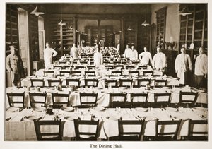 La Sala da Pranzo, Donington Hall, illustrazione da Prigionieri tedeschi in Gran Bretagna